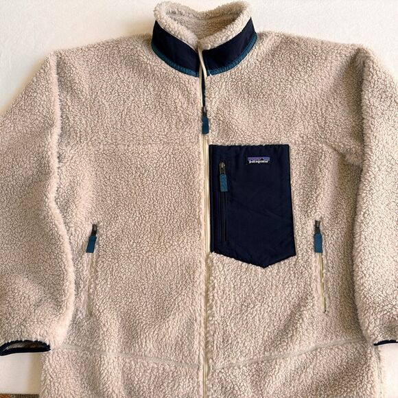 Patagonia Other - Patagonia Classic Retro X Jacket Men XL Beige Deep Pile Fleece Natural